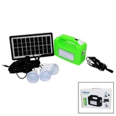 SOLAR SEYYAR PANELLİ - FİŞ ŞARJLI 2İN1 YATAY - OVAL MODEL EL FENERİ  - 3 PARÇA  AMPUL KABLOLU - POWERBANK (4401) - 1