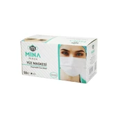 50PCS BEYAZ CERRAHİ YÜZ MASKESİ (4401) - 1