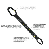 Universal Anahtarı Çift kafalı  Çok Fonksiyonlu 6-22mm (4401) - 1