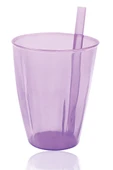 Şeffaf Pipetli Bardak Royaleks-UR3132 - 1