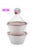 Petek İkili Saklama Kabı 2 Lt Vc-04 - 1