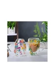 Organik Çiçekli Borosilikat Bardak 350 Ml. Royaleks-BRD-150 BH - 3