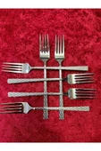 6'lı Lüx Hasır Yemek Çatalı Royaleks-69022 - 1