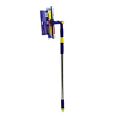 STAR Q 2 BAŞLI=CAMSİL ÇEKPAS - M.FİBER MOP=24.5CM 360 DERECE BAŞLIK CAMSİL - MOP UZAYAN METAL - PLS.SAP= 85-133CM (4401) - 1