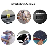 2 Metre Güçlü Yapışkanlı Çift Taraflı Slikon Pratik Şeffaf Bant (4401) - 4