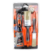 3PCS  BOYACI - NALBUR SET  50MM SPATULA - 2X KESTİRME FIRÇA (4401) - 1