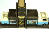 Dekoratif Metal Minibüs Kitap Tutucu Kalemlik Çerçeve Hediyelik - 3
