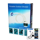 PORTABLE OUTDOOR SHOWER SU-PMP ŞARJLI TAŞİNABİLİR - SEYYAR DUŞ SETİ POMPA - HORTUM - D.BAŞLIK (4401) - 1