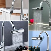 3 Farklı Modlu Çok Amaçlı Musluk Adaptörü Evrensel Musluk Başlığı Şelale Musluk (4401) thumbnail 2