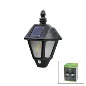 2 PCS  SOLAR - GÜNEŞ ENERJİLİ DUVAR LAMBASI COB LED SENSÖRLÜ= 3 MOD FONKSİYON BAHÇE-BALKON-SOKAK PT-2981 (4401) - 1