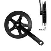 PRORİDE Aynakol - 38T, 152mm, Çift Muhafazalı, Siyah - 1