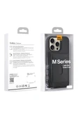 Nettech  İphone 14 Pro Max Uyumlu Ayrılabilir Kartlıklı Magsafearka Koruma Kılıf - Mor - 5