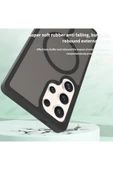 Nettech  Samsung Galaxy S25 Uyumlu Mat Renkli MagSafe Arka Koruma Kılıf - Gold - 4