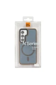 Nettech  Samsung Galaxy S25 Uyumlu Mat Renkli MagSafe Arka Koruma Kılıf - Gold - 5