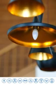 RTL02111 Rother LED Mum Avize Ampul 6W E14 470 Lümen 4500K Gün Işığı - Enerji Tasarruflu Ampul - 4