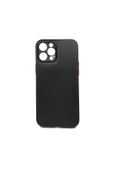 Nettech  İphone 12 Pro Max Uyumlu Ultra Slim Arka Koruma Kılıf - Siyah - 1