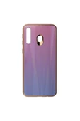 Nettech  Samsung Galaxy M30 Uyumlu Degrade Arka Koruma Kılıf - Pembe - 1