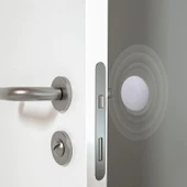 (10 ADET) Kapı Stoperi Tamponu Kendinden Yapışkanlı Kapı Stopu Durdurucu Tutucu Beyaz thumbnail 1