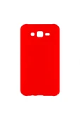 Nettech  Samsung Galaxy J500 J5 Uyumlu Suide Arka Koruma Kılıf - Kırmızı - 1