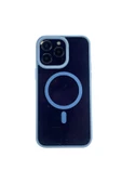 Nettech  iPhone 14 Pro Uyumlu Şovalye Magsafe Seri Arka Koruma Kılıf - Sierra Mavisi - 1
