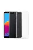 Nettech  Huawei Y7 2018 Uyumlu Şeffaf Seri Arka Koruma Kılıf - Şeffaf - 1