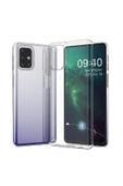 Nettech  Samsung Galaxy M31s Uyumlu Lüx Seri Kamera Korumalı Arka Koruma Kılıf - Şeffaf - 1
