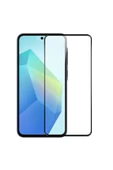 Nettech  Samsung Galaxy A36 Uyumlu 5D Glas Full Cam Koruyucu - Siyah - 1