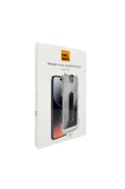 Nettech  İphone 16 Pro Uyumlu Kolay Uygulama Aparatlı Proof Dust Tools Hayalet Full Cam Koruyucu - Şeffaf - 2