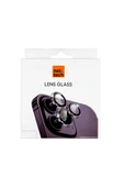 Nettech  İphone 16 Pro Max Uyumlu Alüminyum Seri Kamera Cam Koruyucu - Siyah - 3