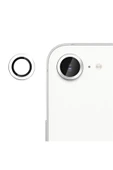Nettech  Apple iPhone 16E Uyumlu Safir Lens Kamera Cam Koruyucu - Beyaz - 1