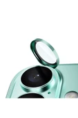 Nettech  İphone 16 Uyumlu Alüminyum Seri Kamera Cam Koruyucu - Yeşil - 1