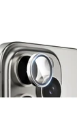 Nettech  İphone 16 Pro Max Uyumlu Alüminyum Seri Kamera Cam Koruyucu - Gri - 1