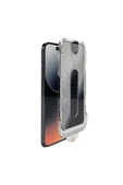 Nettech  İphone 16 Pro Uyumlu Kolay Uygulama Aparatlı Proof Dust Tools Hayalet Full Cam Koruyucu - Şeffaf - 1