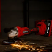 Rodex Akülü Şarjlı Avuç Taşlama Spiral Makinesi 20 Volt 4.0 mAh 115 - 125 mm Disk Çapı Kömürsüz thumbnail 3