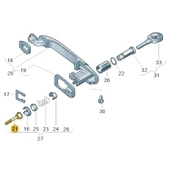 VW Polo HB 2000-2002 Ön Kapı Şifre Eksantrik Çubuğu 6N0837223A - 3