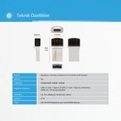 Transcend TS256GJF890S 256GB Type-A&C OTG USB3.1 Flash Bellek - 11