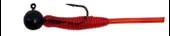 Kendo Hook Worm Jighead+Lrf Silikonu 2gr+4.5cm 5 Adet Head Black+Red - 1