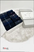 Erkek Çorap Klasik Soket Uzun Yazlık Dikişsiz 12'li HEDİYE KUTULU Premium Set - 3