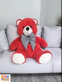 80 cm Kiremit Rengi Oturan Peluş Ayı – Yumuşacık Uyku Arkadaşı | Sevimli Hediye Ayıcık thumbnail 1