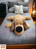 45 cm Yatan Köpek Peluş Oyuncak – Yumuşak Uyku ve Oyun Arkadaşı Peluş Yastık | Çocuklar İçin Sevimli ve Güvenli Hediye thumbnail 4