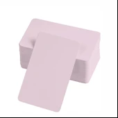 Periboia Boş Kelime Kartları 5x8 cm - 50 Adet Oval Kenarlı | Tabu & Not Kartları - Pembe - 1
