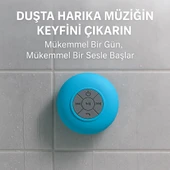 Su Geçirmez Mini Hoparlör Duş Keyfini Müziğe Dönüştür Silikon Vantuzlu Duş Hoparlörü - 2