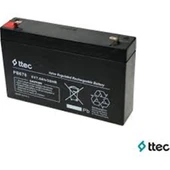 Ttec 6V 7AH Bakımsız Kuru Akü - 1