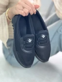 Günlük Kadın Spor Ayakkabı Lastik Bağcık Fileli Hava Alabilen Rahat Kaymaz Taban Sneaker 3005 - 4