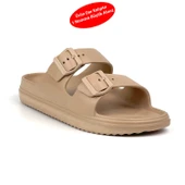 Unisex Vizon Çift Tokalı Kaymaz Taban Ayarlanabilir Hafif Günlük Plaj Terlik thumbnail 2