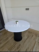 Enkare Mantar Ayaklı Yuvarlak Mdf Masa 90 cm - 4