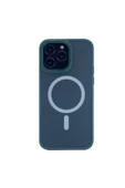 Nettech  İphone 13 Pro Max Uyumlu Metal Kamera Çerçeveli Magsafe Seri Arka - Yeşil - 1