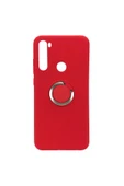 Nettech  Xiaomi Redmi Note 8t Uyumlu Nano Ring Arka Koruma Kılıf - Kırmızı - 1