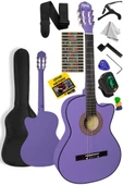 Midex CG-395PRP Klasik Gitar 4/4 Sap Ayarlı Kesik Kasa Full Set (Çanta Askı Tuner Metod Pena) - 1