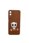 Nettech  Samsung Galaxy A05s Uyumlu Maskot Seri Arka Koruma Kılıf - Kahverengi - 1